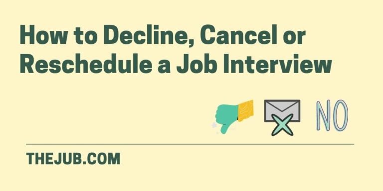 How to Cancel a Job Interview (Cancel, Decline or Reschedule)