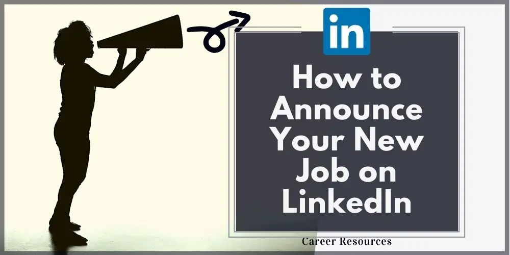 how to announce your job on linkedin