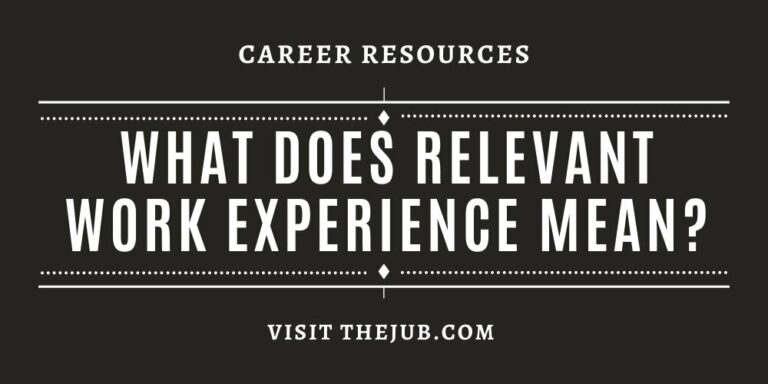 What is Relevant Experience? Resume Advice for 2023