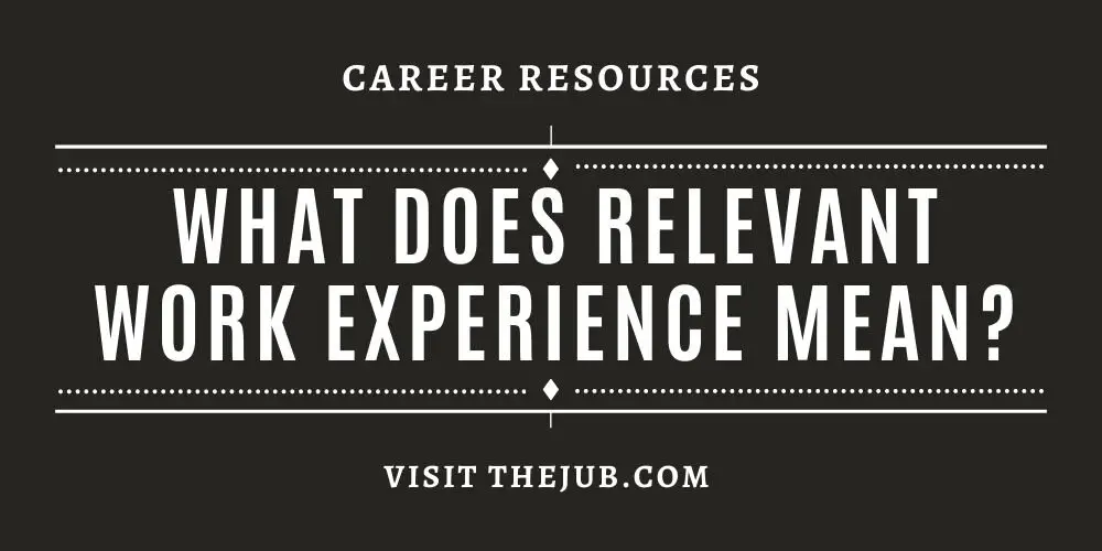 what is relevant experience