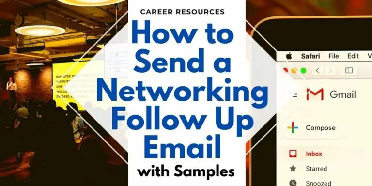 How to Write a Networking Follow Up Email (With Templates and Samples)