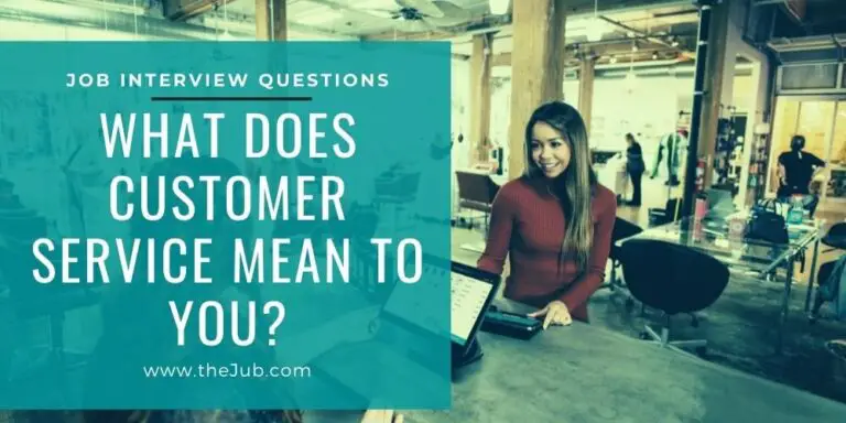 customer service interview question