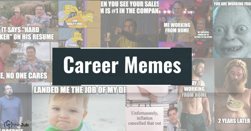 career meme headline