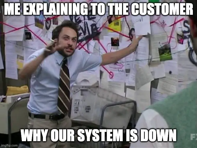 system down at work meme