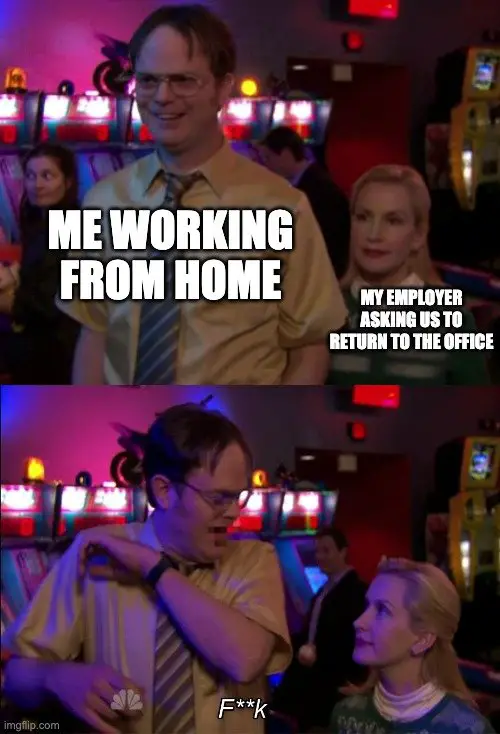 working from home meme