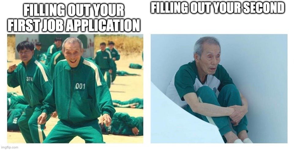 job application meme