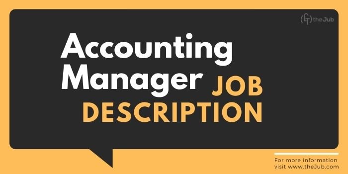 Accounting Manager Job Description