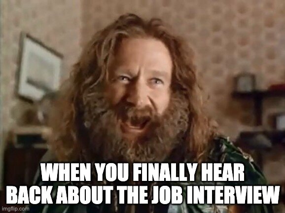 finally hearing back after job interview