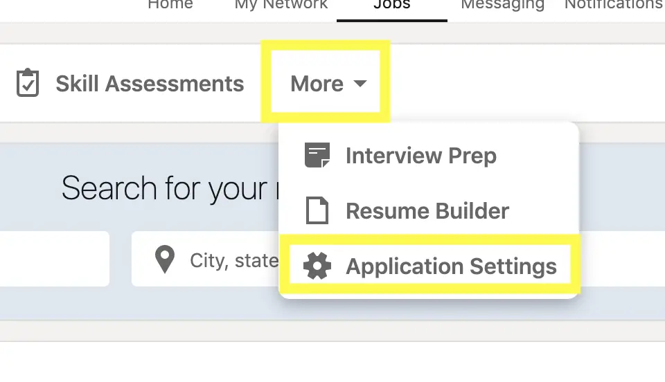 How to Upload a Resume to LinkedIn application settings .png