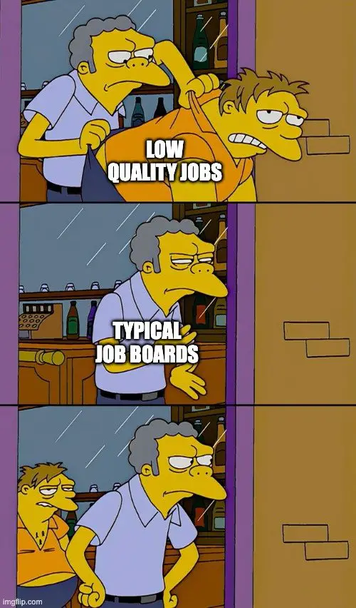 bad job board meme