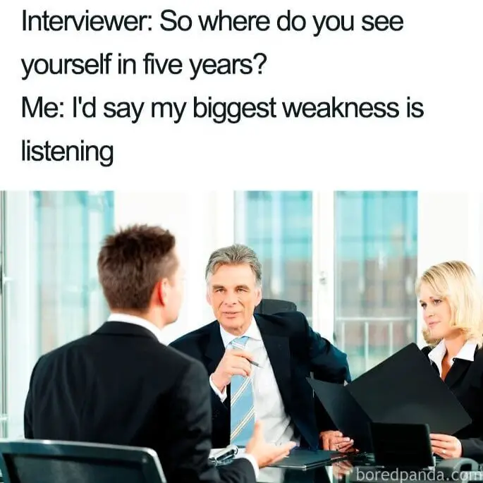 interview question meme