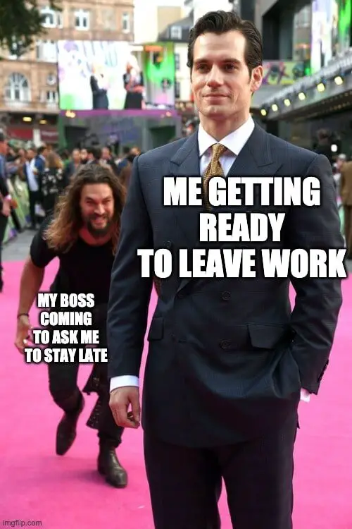 working late meme