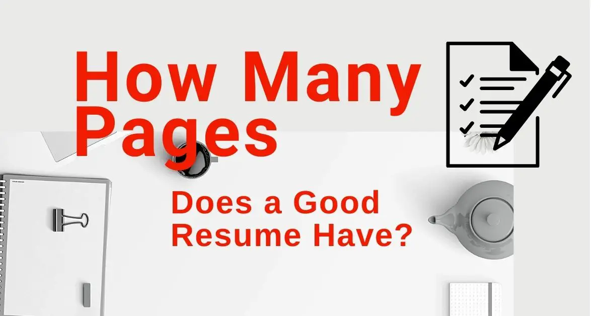how many pages does a good resume have