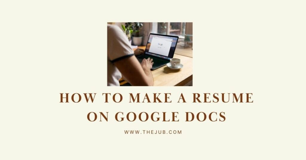 how to make a resume on google docs
