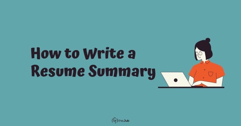 how to write a resume summary