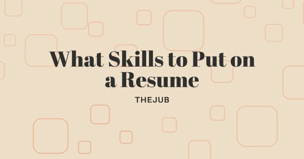 what skills to put on a resume